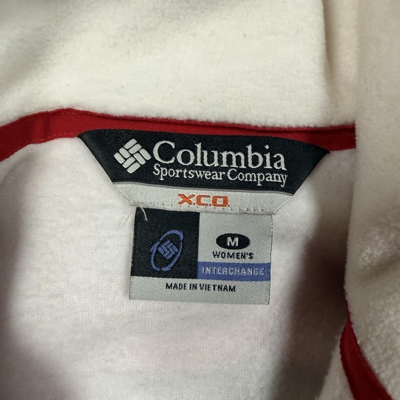 Columbia Jacket Womens Medium Red Interchange 3-in-1 Fleece Hooded Storm Dry Ski - Picture 5 of 16